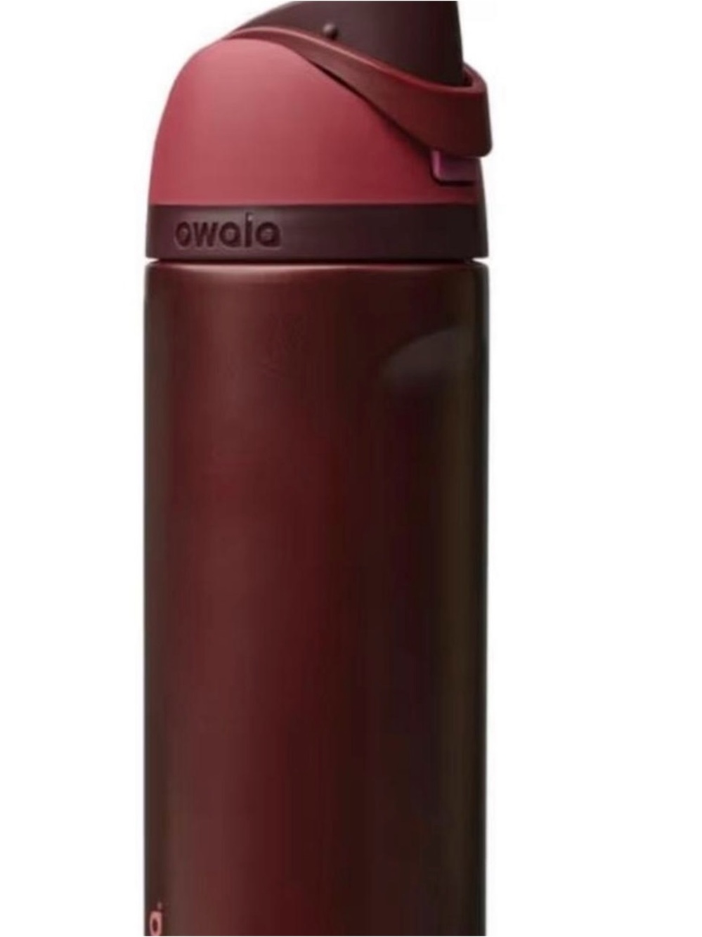 Owala Insulated Water Bottle - Burgundy & Rose Cap